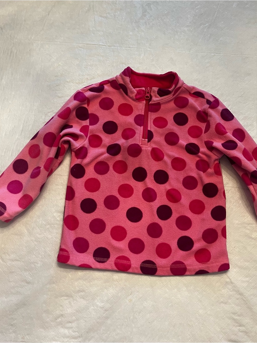 Hanna Andersson Pink Polka Dot Fleece